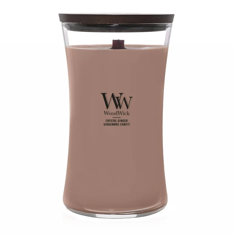 Candela Crystal Ginger 609g Crema WoodWick