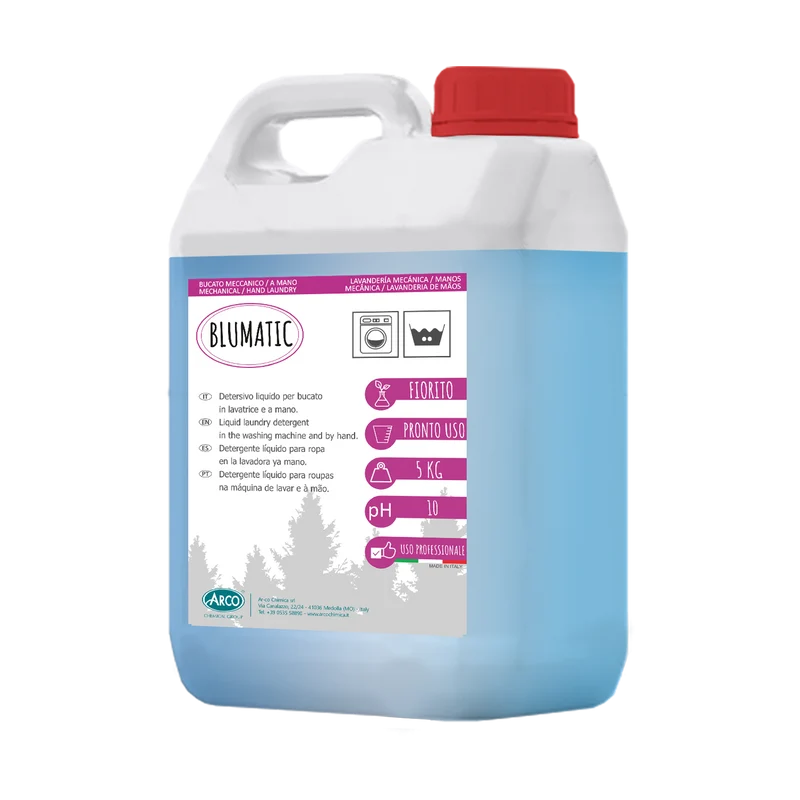 Detersivo liquido per lavatrice e lavaggio a mano Arco Chimica Blumatic 5 kg