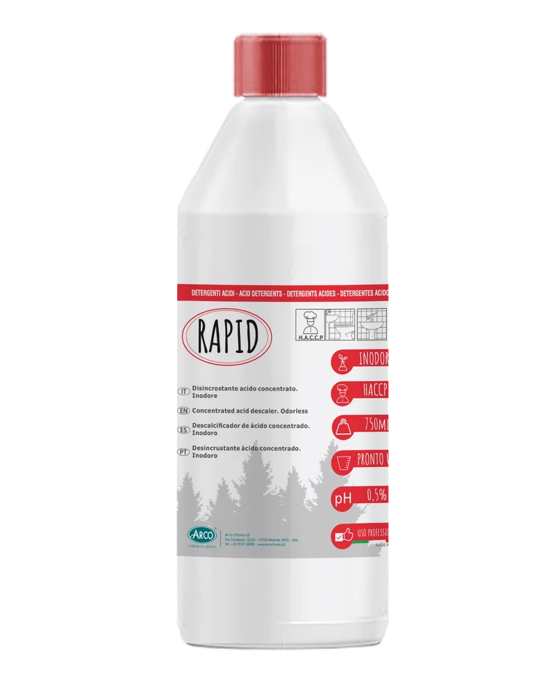 Disincrostante concentrato inodore Arco Chimica Rapid 4x5 kg DISPONIBILE IN 10 GIORNI LAVORATIVI