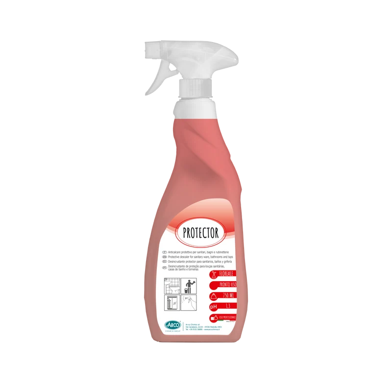 Detergente acido protettivo per bagno Arco Chimica Protector 12x750 ml DISPONIBILE IN 10 GIORNI LAVORATIVI