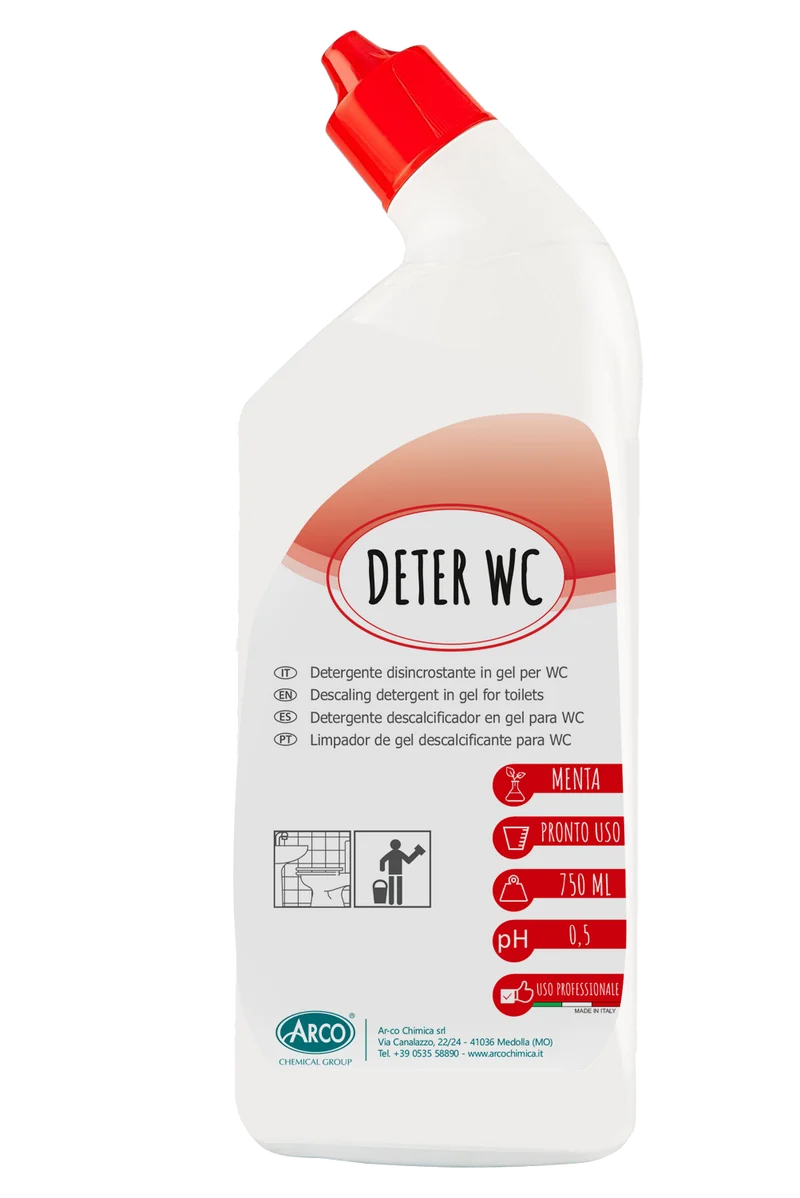 Detergente concentrato in gel per WC Arco Chimica Deter WC 12x750 ml