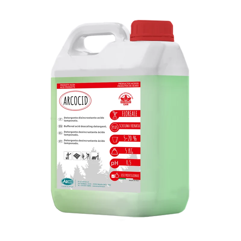 Detergente disincrostante acido tamponato profumato Arco Chimica Arcocid 5 kg DISPONIBILE IN 10 GIORNI LAVORATIVI