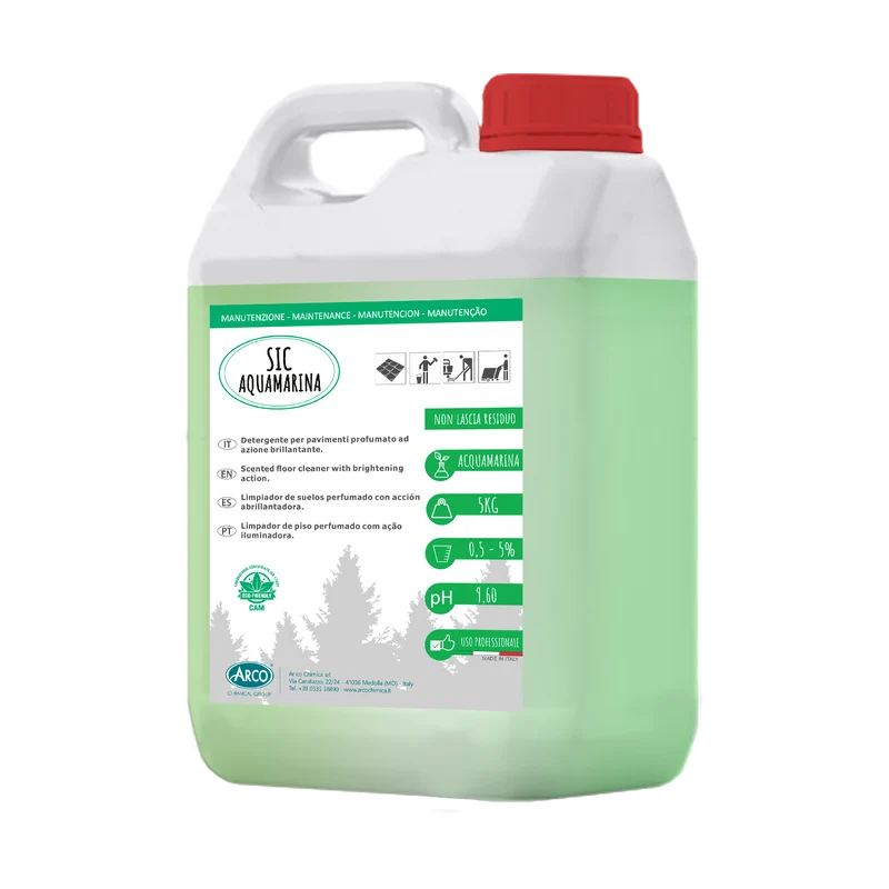 Detergente brillantante profumato per pavimenti Arco Chimica Sic Acqua Marina 5 kg DISPONIBILE IN 10 GIORNI LAVORATIVI