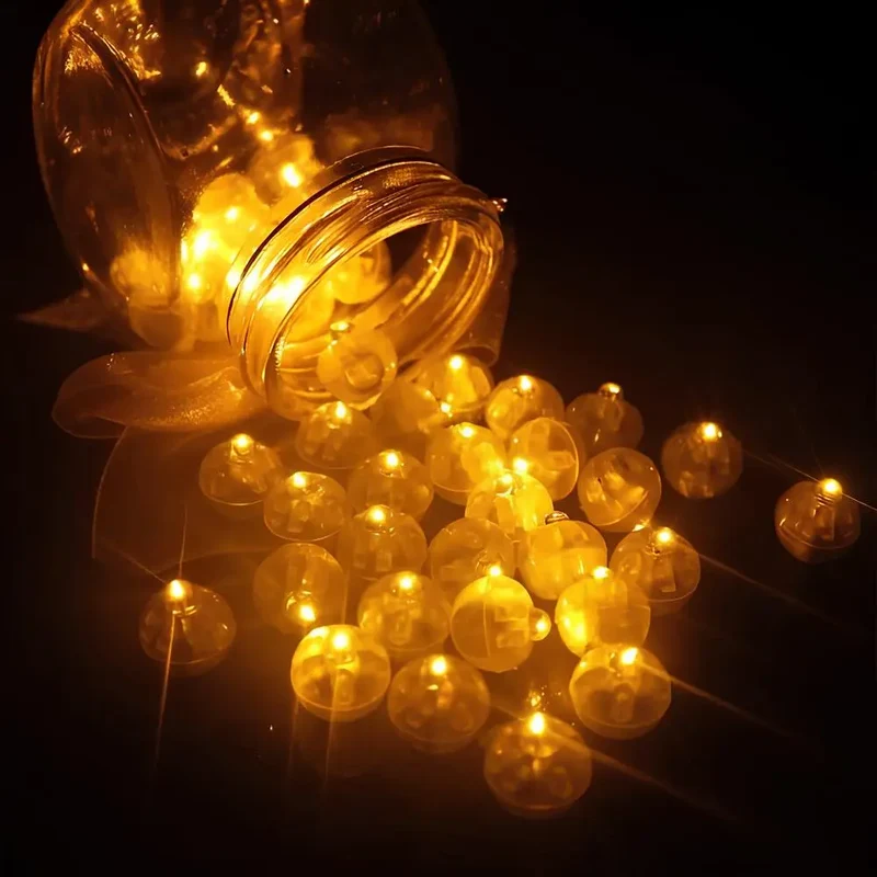 Feestlichtjes van 1,25 cm – led op knoopcel, in zeven kleuren