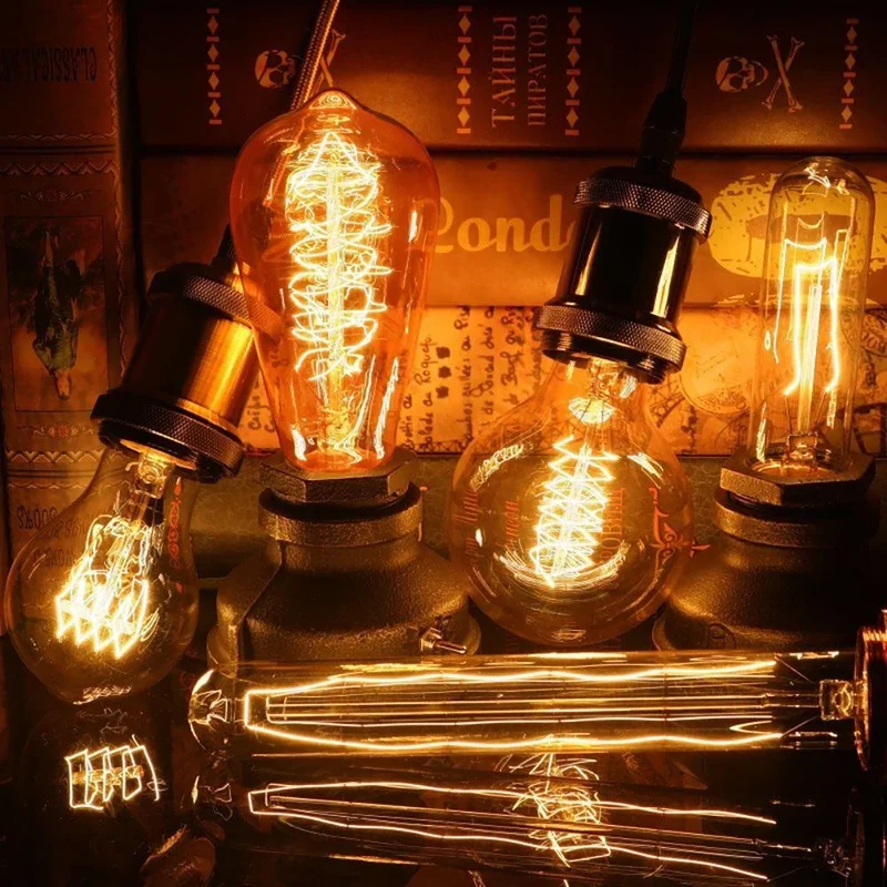 Filamentlampen met E27-fitting – dimbaar warm licht, elf vormen