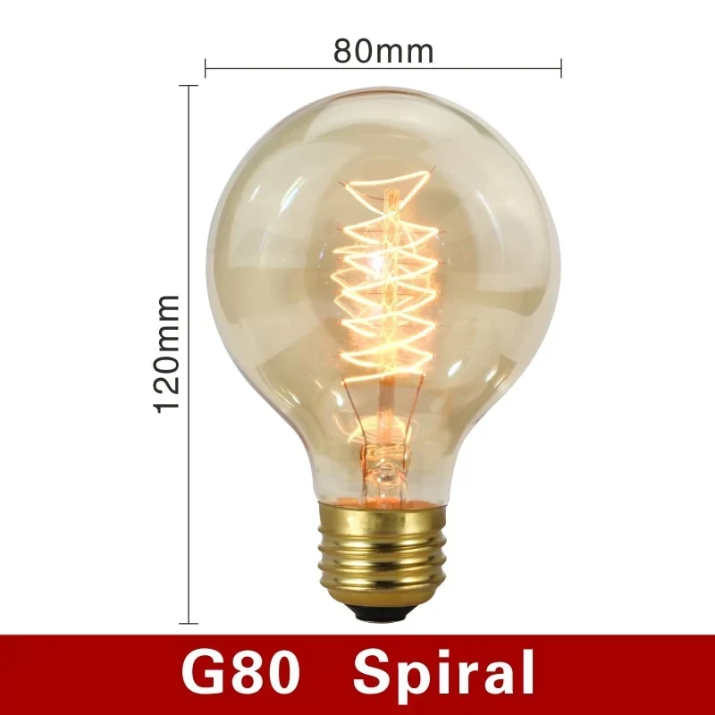 Filamentlampen met E27-fitting – dimbaar warm licht, elf vormen
