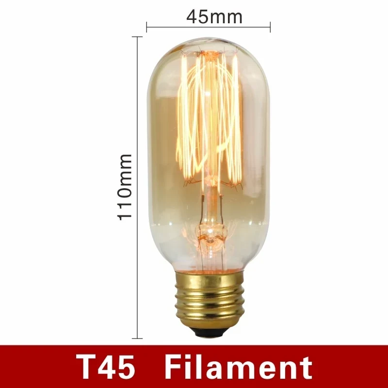 Filamentlampen met E27-fitting – dimbaar warm licht, elf vormen