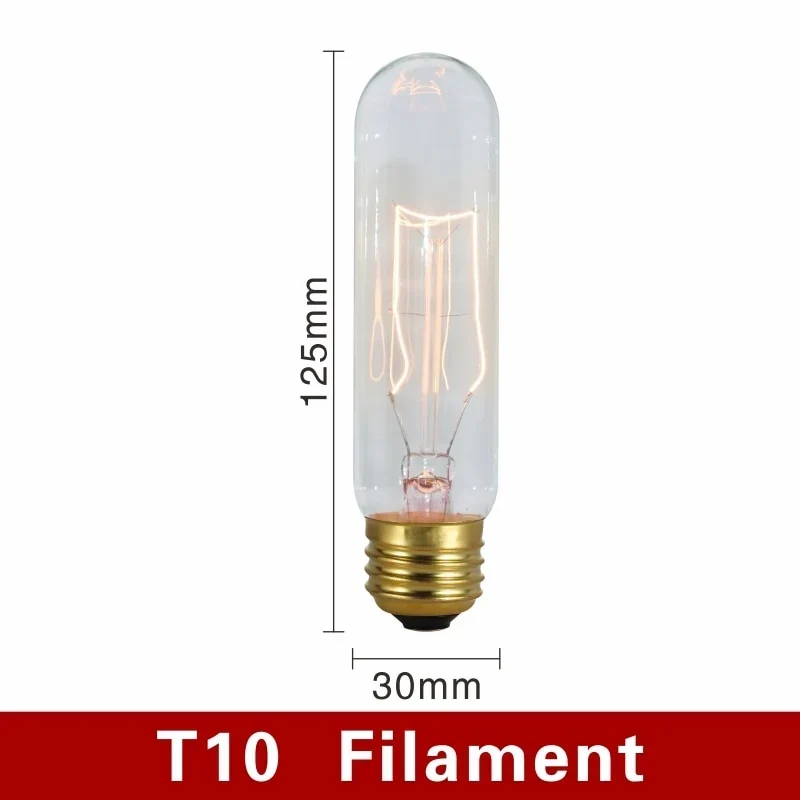 Filamentlampen met E27-fitting – dimbaar warm licht, elf vormen