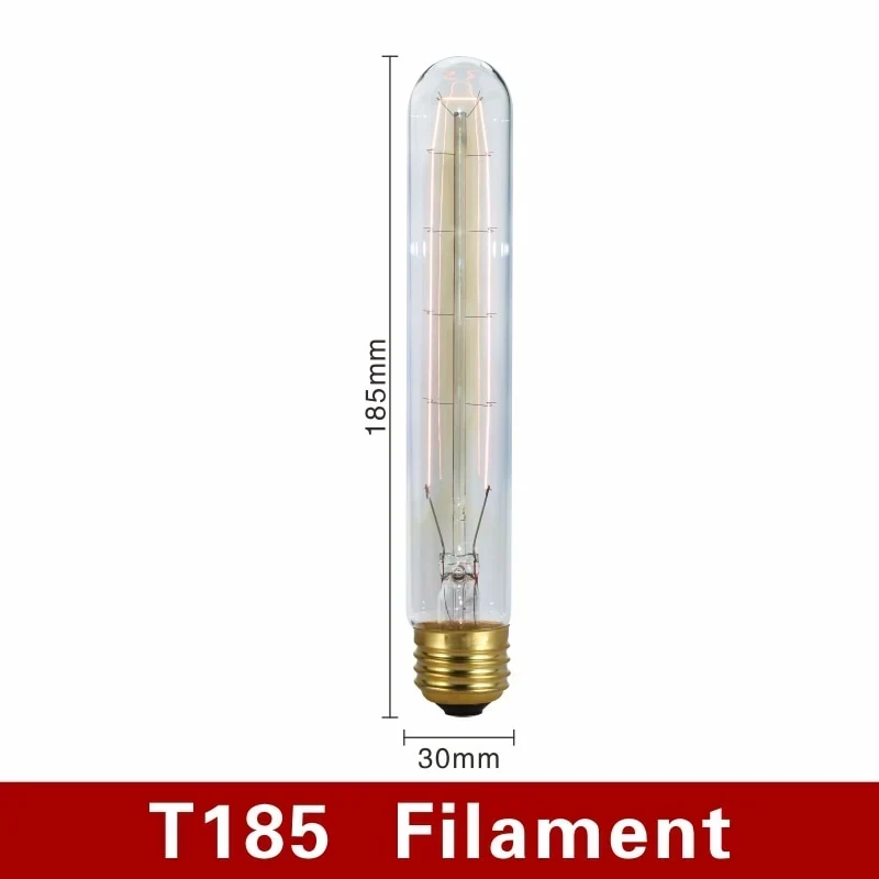 Filamentlampen met E27-fitting – dimbaar warm licht, elf vormen