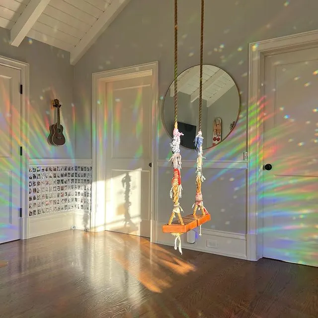 Regenboogfolie – statische raamdecoratie die zonlicht breekt in kleur
