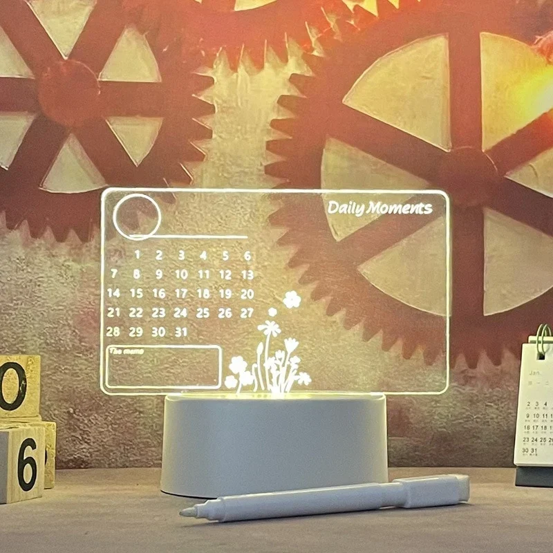 Lichtbord met pen – schrijf een bericht, veeg het weg, begin opnieuw