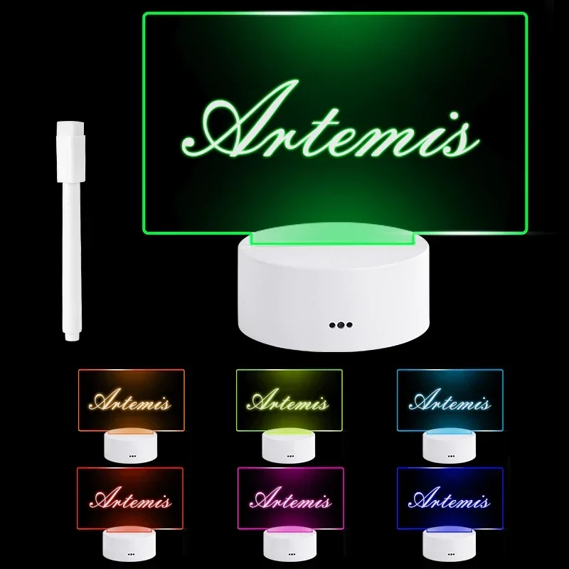 Lichtbord met pen – schrijf een bericht, veeg het weg, begin opnieuw