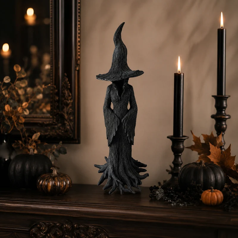 Halloween Gothic Faceless Witch Decorative Figurine for a Party