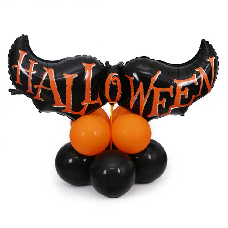Halloween Foil Balloons Pumpkin Bat Decorative Garland for the Home