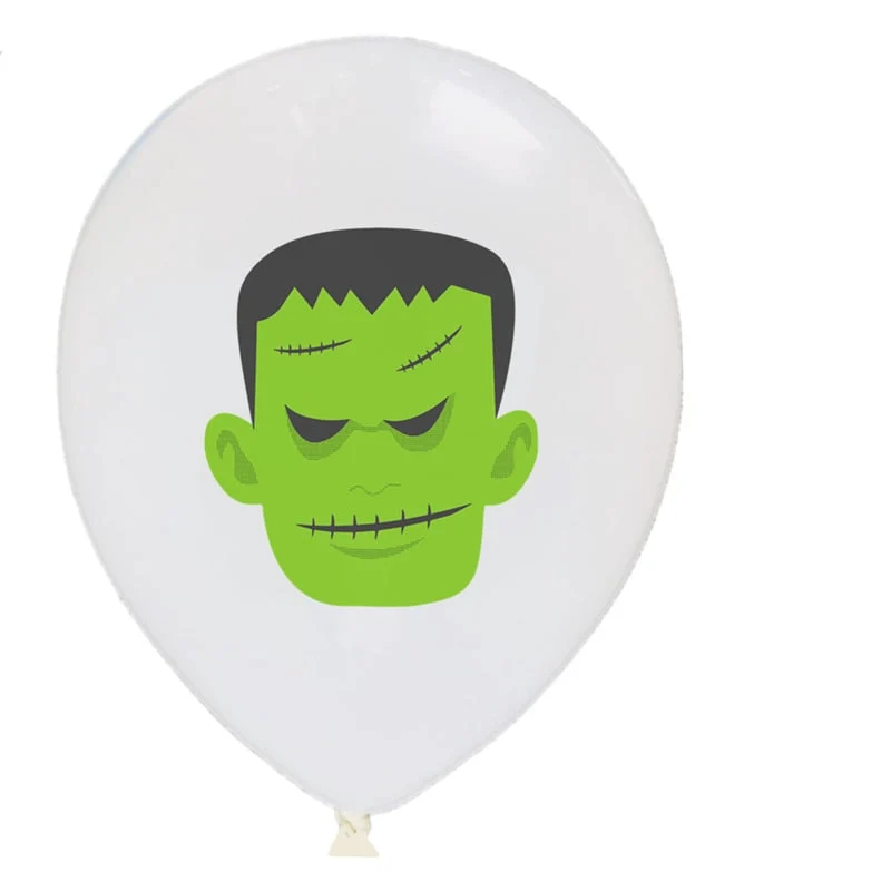 Halloween Latex Balloons with Pumpkin, Bat, and Mummy Prints for Party Decorations