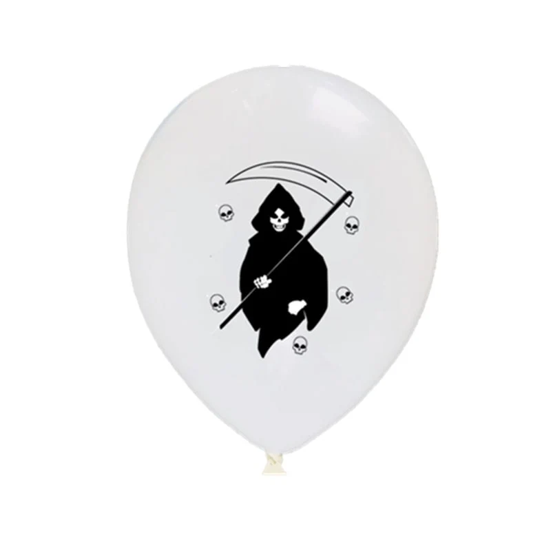 Halloween Latex Balloons with Pumpkin, Bat, and Mummy Prints for Party Decorations