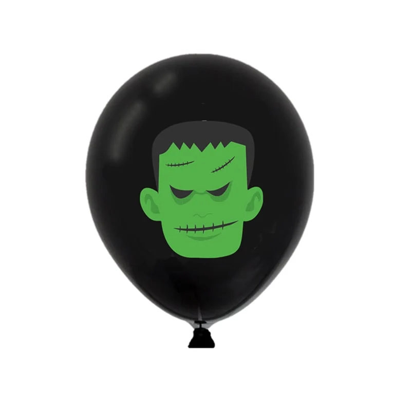 Halloween Latex Balloons with Pumpkin, Bat, and Mummy Prints for Party Decorations