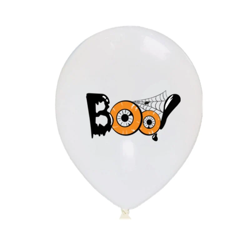 Halloween Latex Balloons with Pumpkin, Bat, and Mummy Prints for Party Decorations