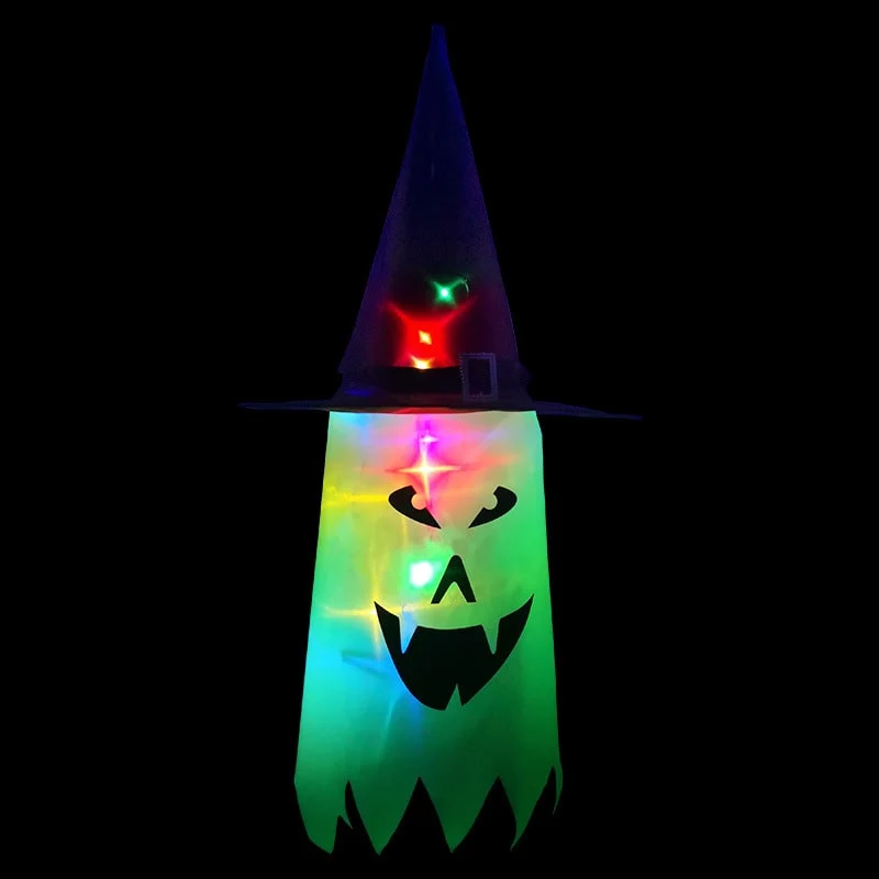Halloween Decorations Hanging Ghost LED Paper Lantern for Home and Party
