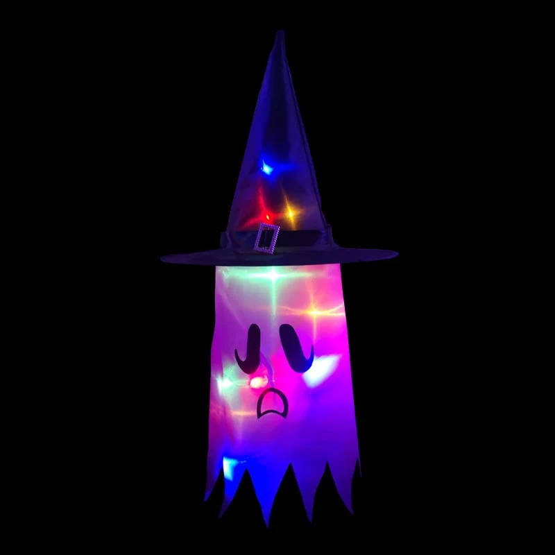 Halloween Decorations Hanging Ghost LED Paper Lantern for Home and Party