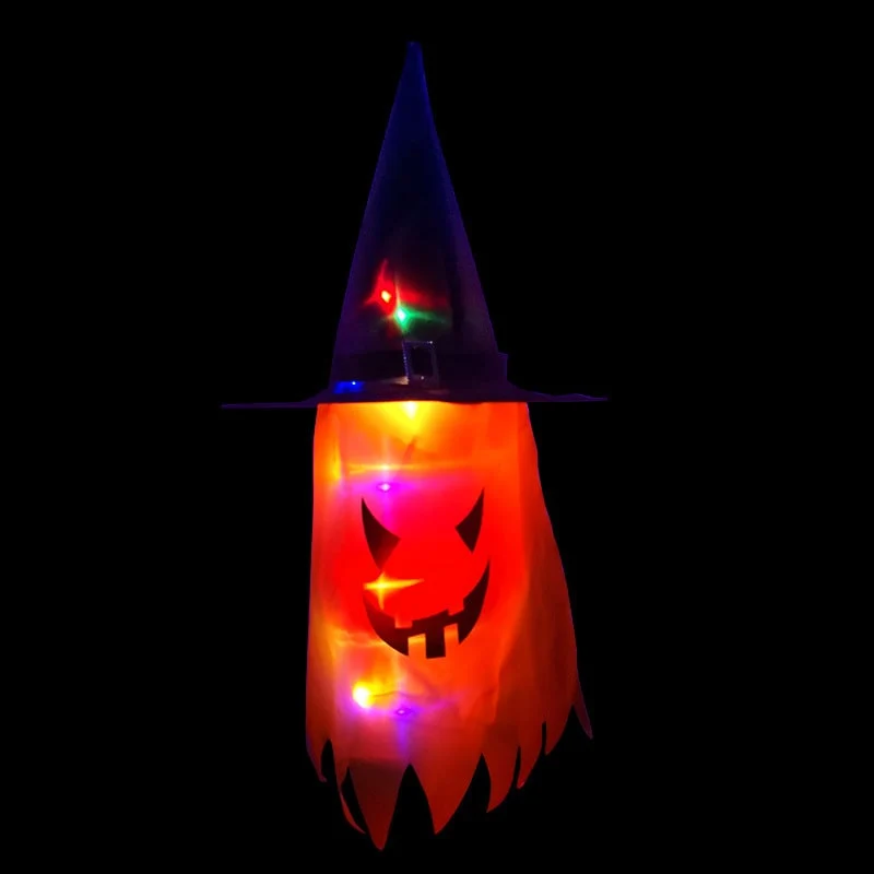 Halloween Decorations Hanging Ghost LED Paper Lantern for Home and Party