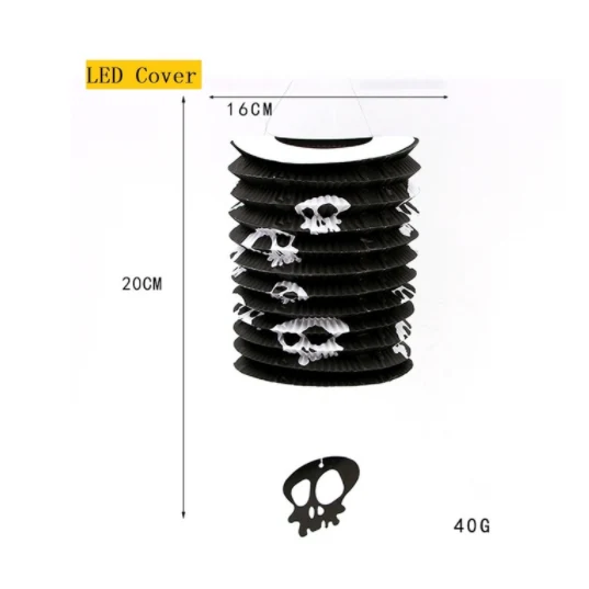 Halloween Decorations Hanging Ghost LED Paper Lantern for Home and Party