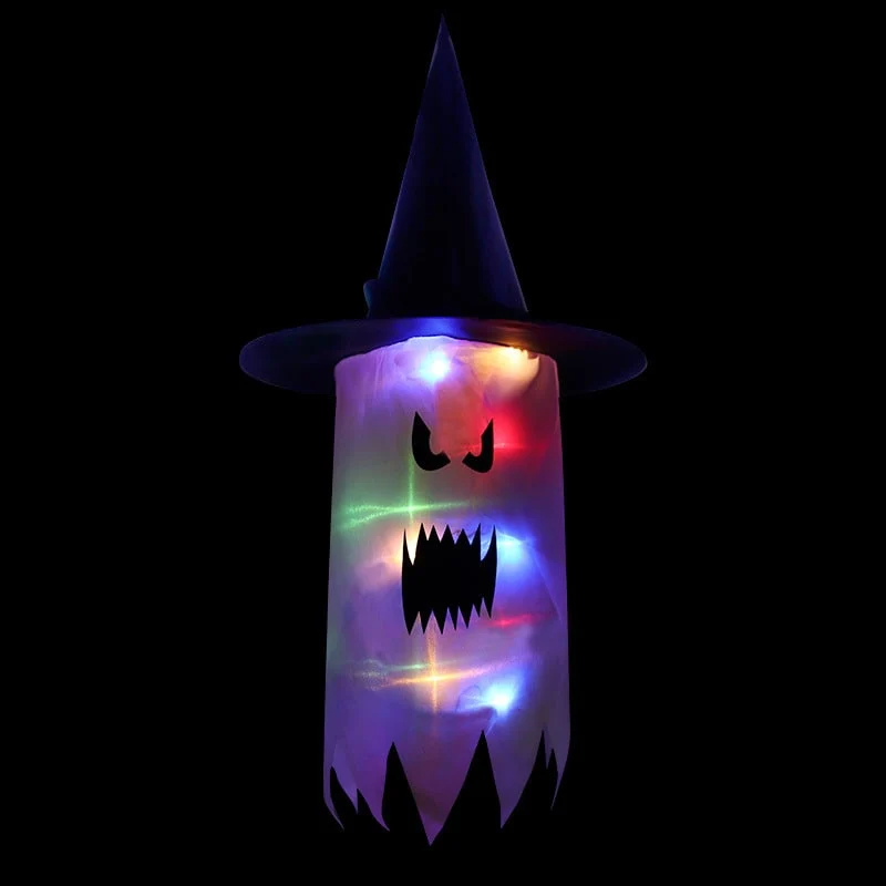 Halloween Decorations Hanging Ghost LED Paper Lantern for Home and Party