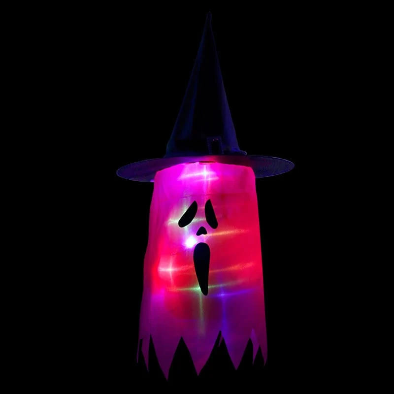 Halloween Decorations Hanging Ghost LED Paper Lantern for Home and Party