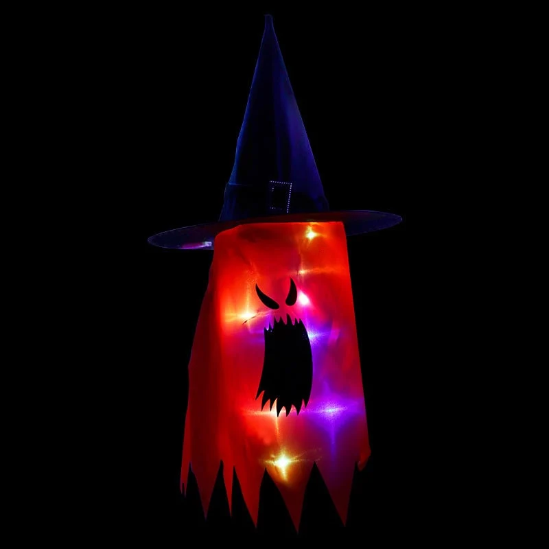 Halloween Decorations Hanging Ghost LED Paper Lantern for Home and Party