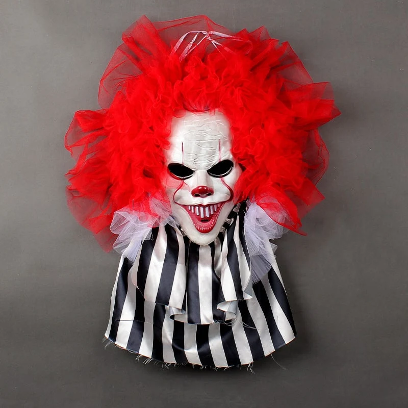 Halloween Hanging Decoration Scary Clown with Tulle for Doors and Walls for Parties