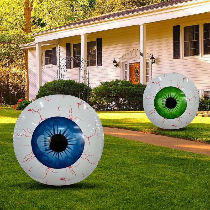 Halloween Inflatable Eyeball Balloon, Scary Foil Party Decoration