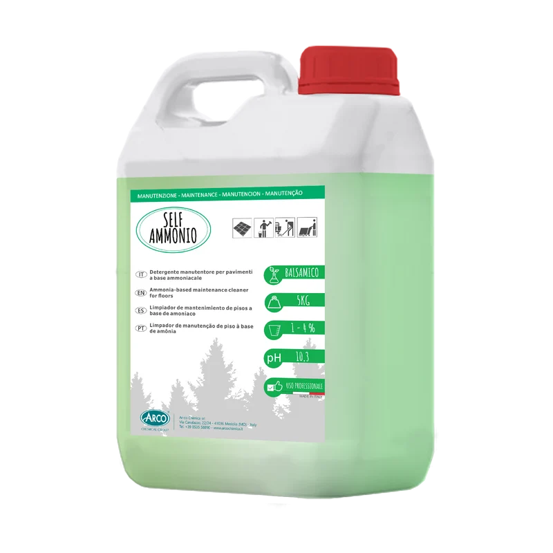 Detergente di manutenzione ammoniacale per pavimenti Arco Chimica Self Ammonio 4x5 kg DISPONIBILE IN 10 GIORNI LAVORATIVI