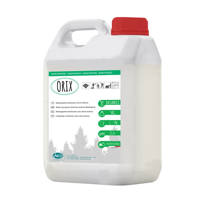 Detergente mantenitore clorattivo profumato per pavimenti Arco Chimica Orix 4x5 kg