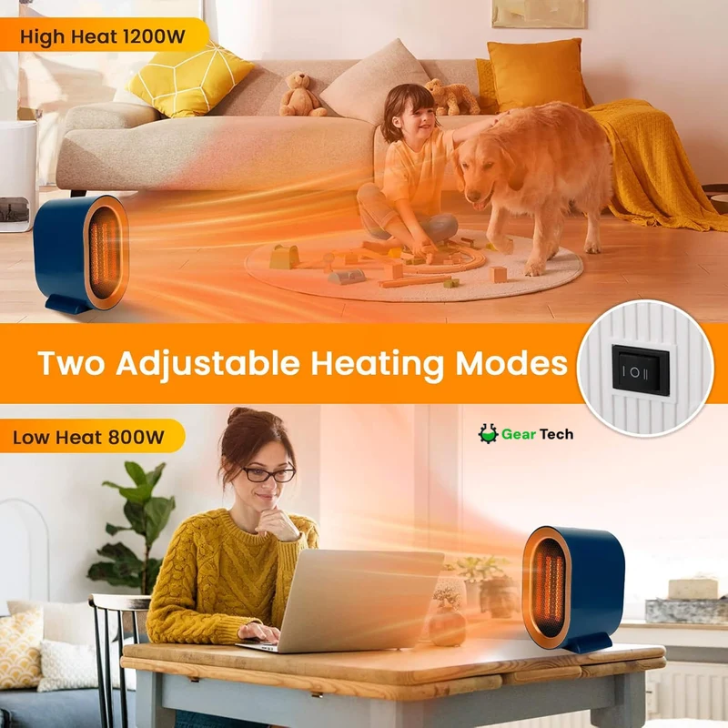 Compact Low-Power Electric Heater – Energy Saving and Clean Air