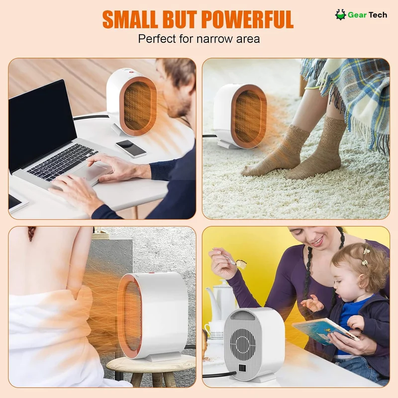 Compact Low-Power Electric Heater – Energy Saving and Clean Air