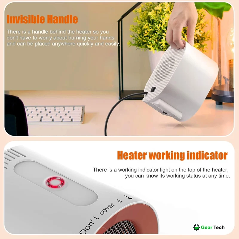 Compact Low-Power Electric Heater – Energy Saving and Clean Air