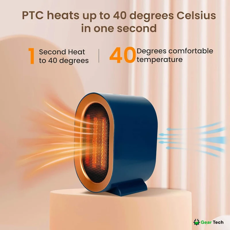 Compact Low-Power Electric Heater – Energy Saving and Clean Air