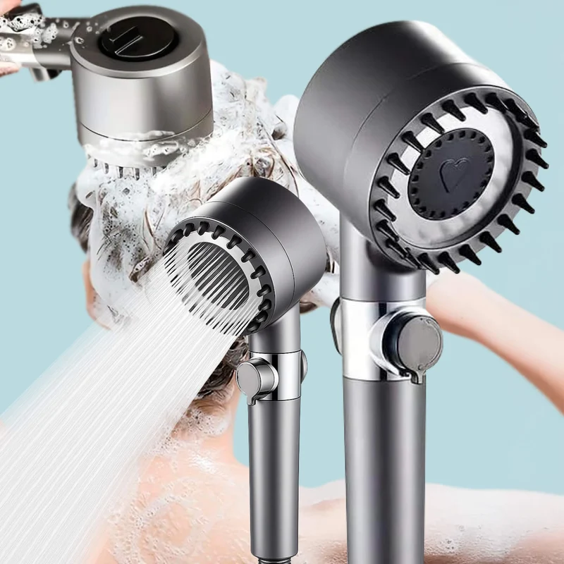 Powerful high-pressure shower with maximum water pressure