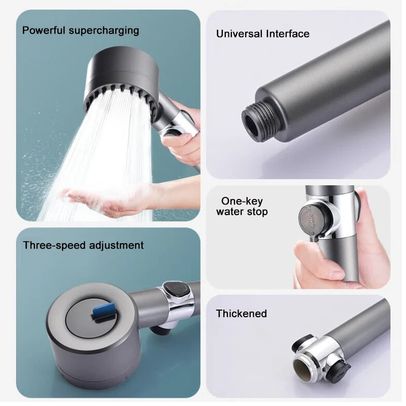 Powerful high-pressure shower with maximum water pressure