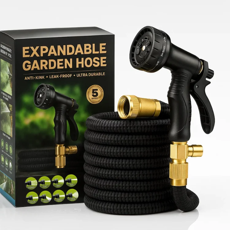 Powerful Stretchable Garden Hose for Outdoor Use
