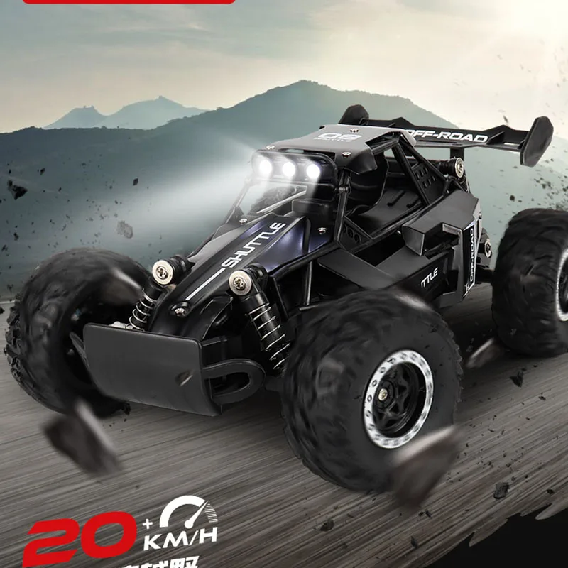 SpeedRacer X16 RC Auto – Snelheid tot 20 km/u met LED-Verlichting & 2WD Aandrijving
