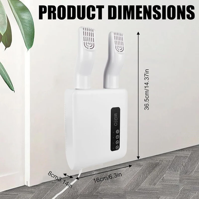 Dryon – Elektrische schoenendroger 3 modi met timer & antibacterieel