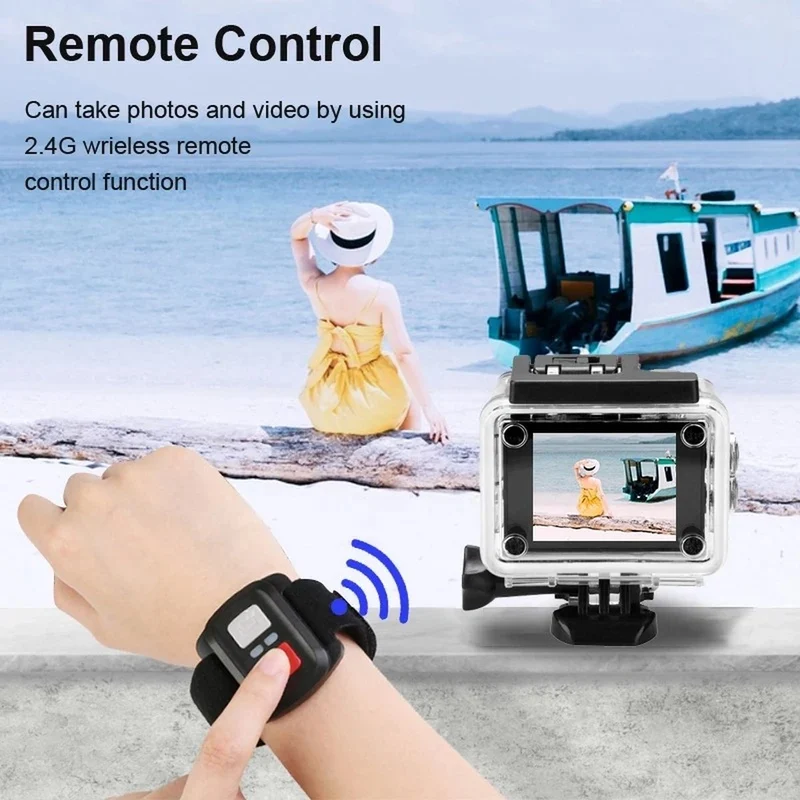 4K action camera – Haarscherp, 60FPS & waterdicht tot 30 m