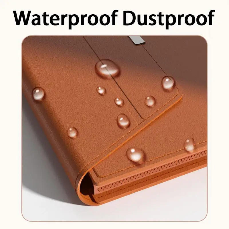 Lexano – 3-in-1 laptop sleeve PU leer waterdicht – 13–14 inch