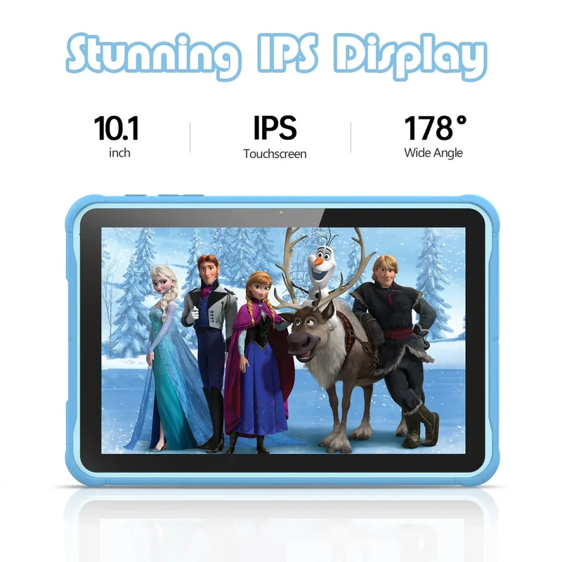 SmartKid T10 – Kindertablet 10 inch Android 13, 64GB met Beschermhoes