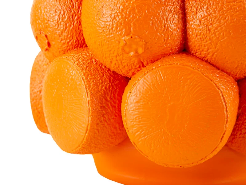 Vaso Orange Ø19x28 cm in Resina Arancione