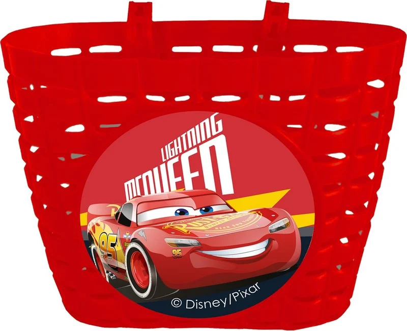 TATAWAY Cestino Disney Cars per bicicletta da bambino in palstica di colore
