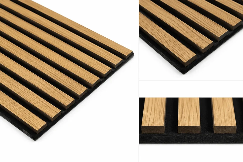 Set 4 Pannelli 60x60cm Decorativi Effetto Legno con Doghe Verticali | OX Zeroper