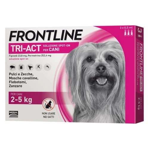 FRONTLINE TRI-ACT SPOT-ON XS 2-5 KG 3 PIP