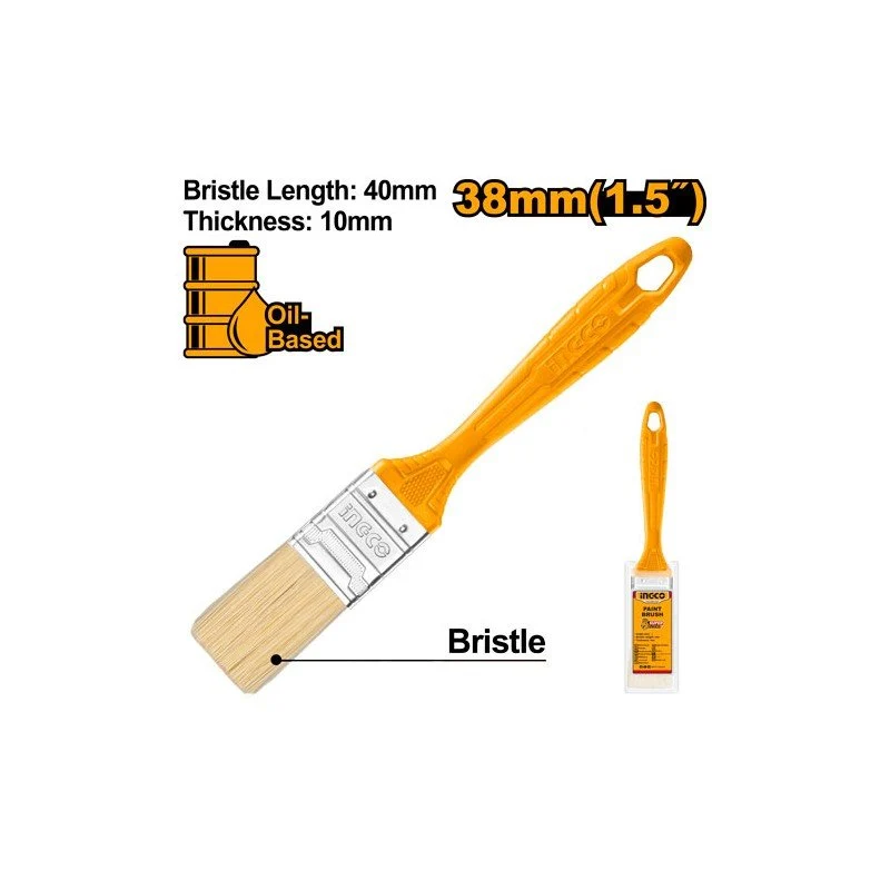 Pennello 38mm Setola Bionda con Manico in Plastica (Conf. 12 pz)